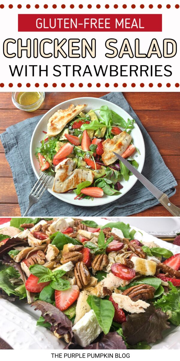 Chicken Salad with Strawberries (Gluten-Free Meal)