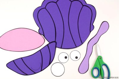 Cut Paper Oyster Pieces