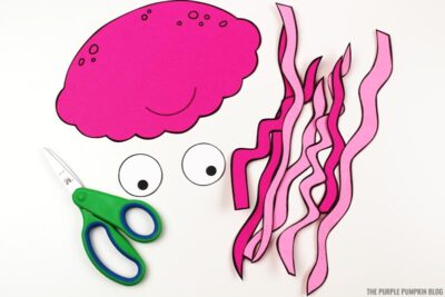 Adorable Jellyfish Paper Craft! With Free Printable Template!