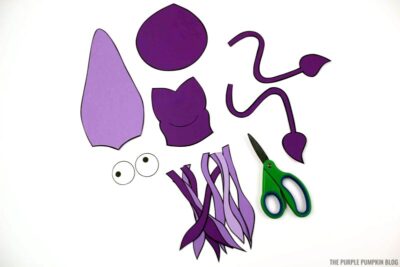 Cut Paper Squid Pieces
