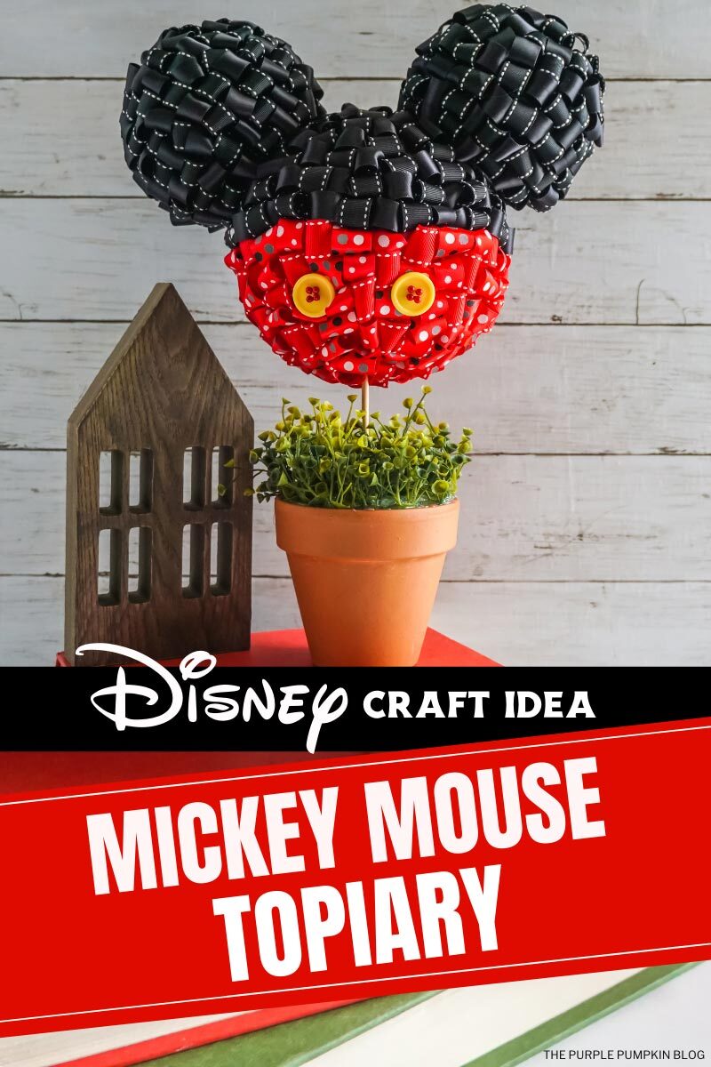 Disney Craft Idea - Mickey Mouse Topiary
