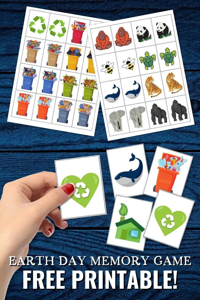Free Printable Earth Day Memory Game Cards