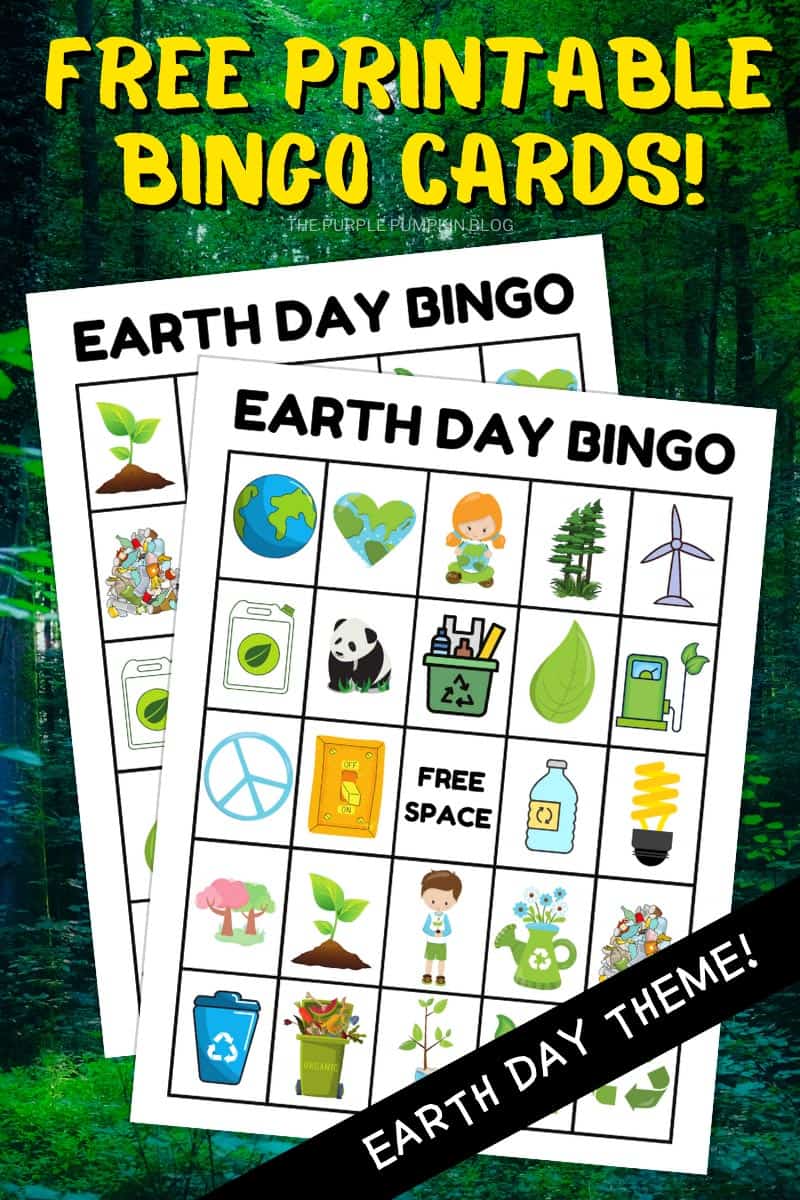 Free Printable Earth Day Bingo Cards