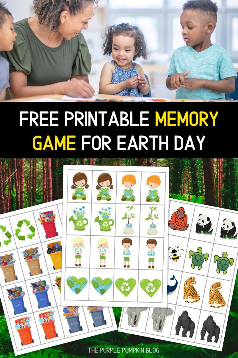 Free Printable Memory Game for Earth Day