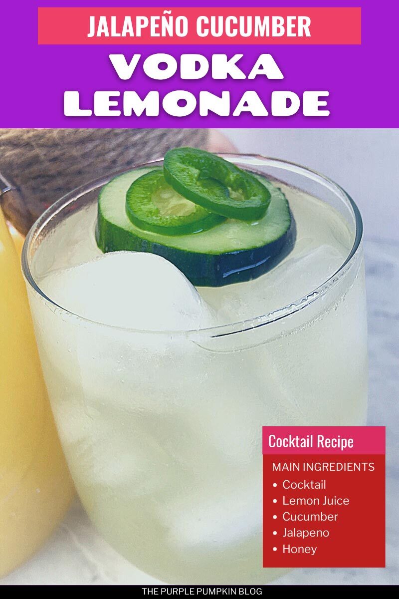 Fresh & Spicy Jalapeno Cucumber Vodka Lemonade