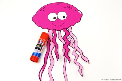 Glued Paper Jelly Fish Pieces