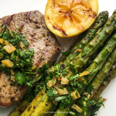 Grilled Tuna Steaks Gremolata