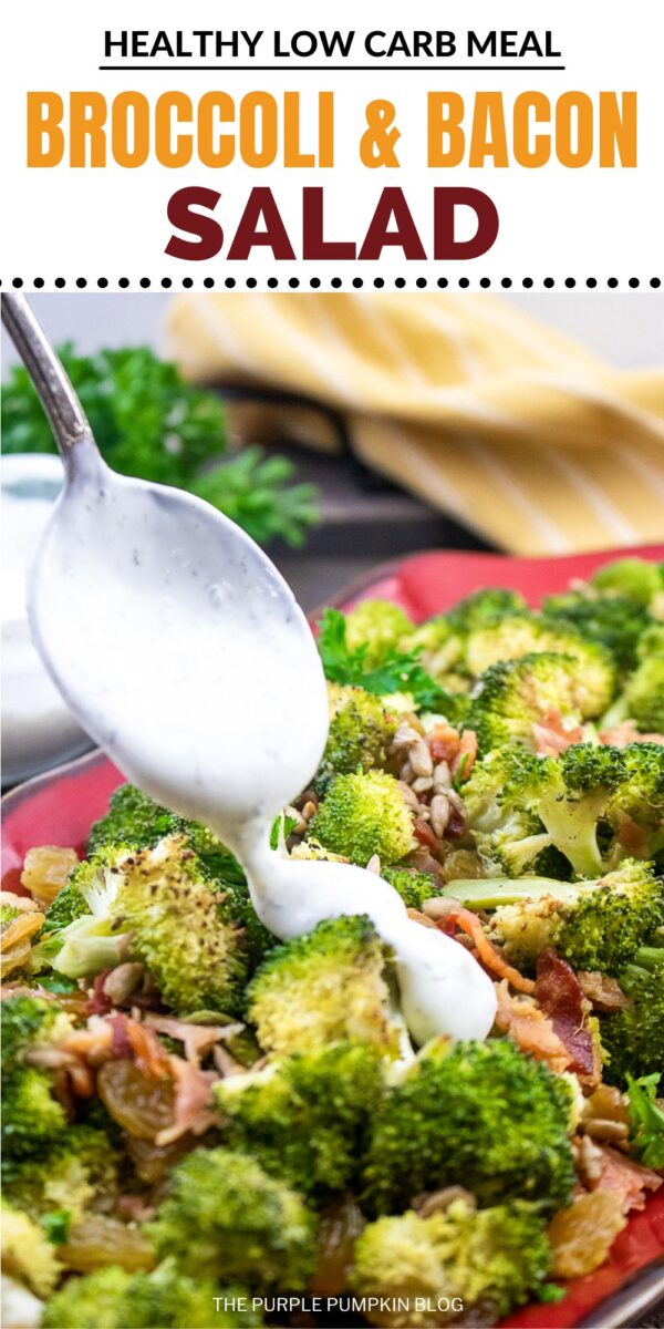 Healthy Low Carb Broccoli & Bacon Salad