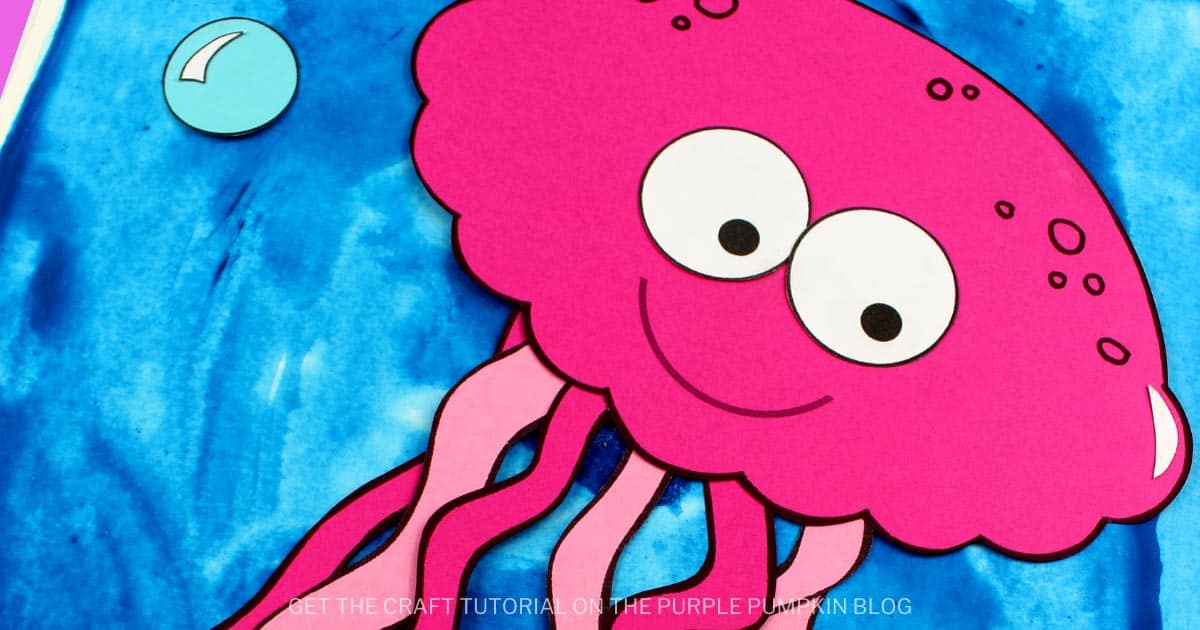 Adorable Jellyfish Paper Craft! With Free Printable Template!