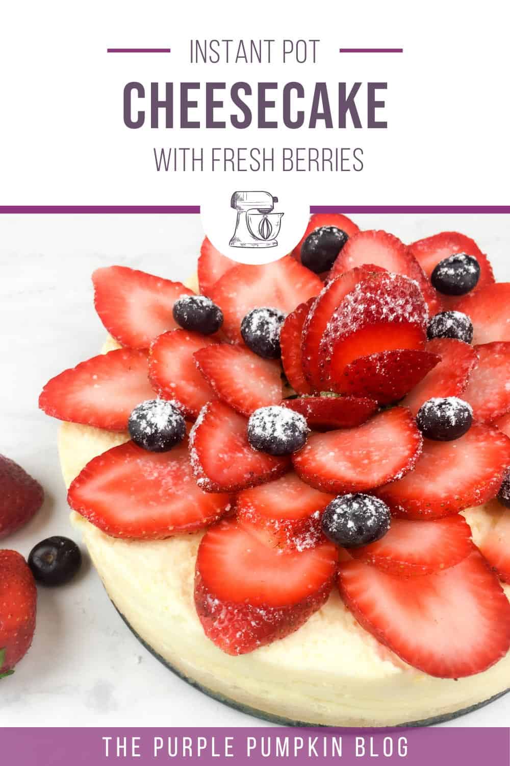 Instant-Pot-Cheesecake-with-Fresh-Berries