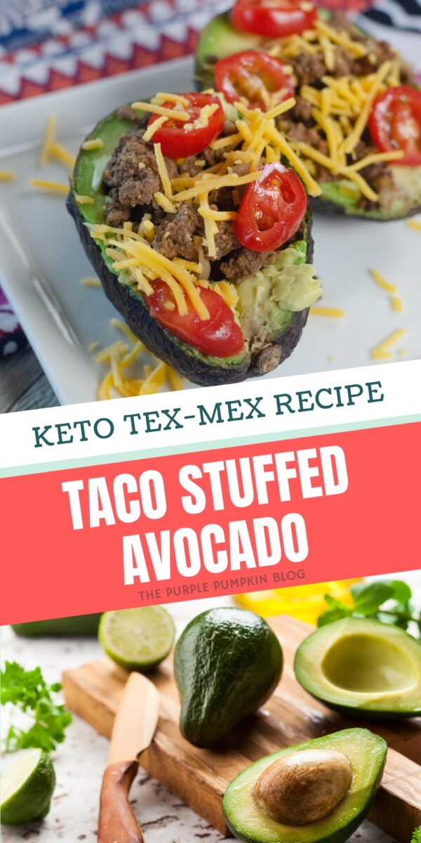 Keto Tex-Mex Recipe - Taco Stuffed Avocado