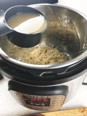 Making Cilantro Lime Rice in the Instant Pot