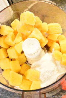 Mango in Food Processor