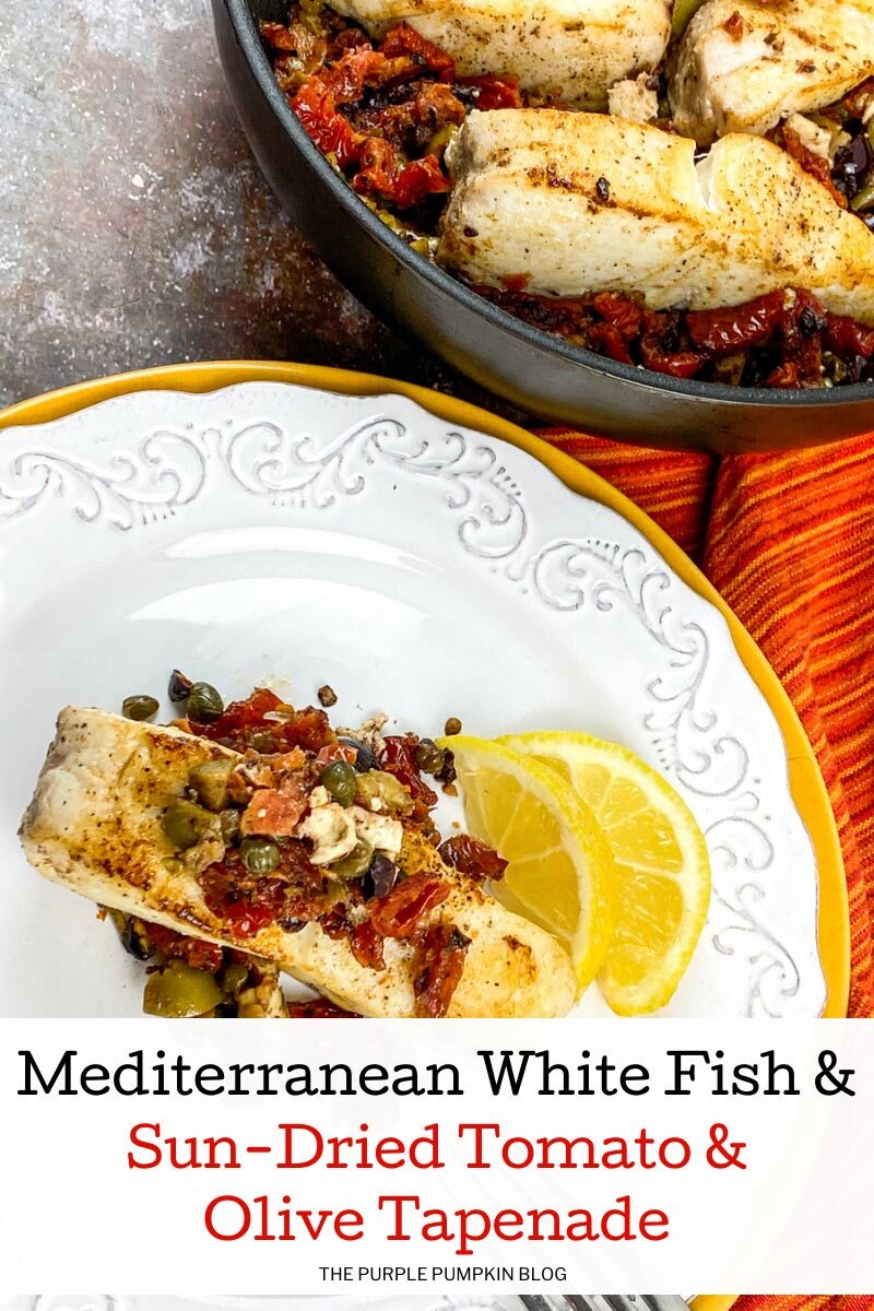 Mediterranean White Fish & Sun-Dried Tomato & Olive Tapenade