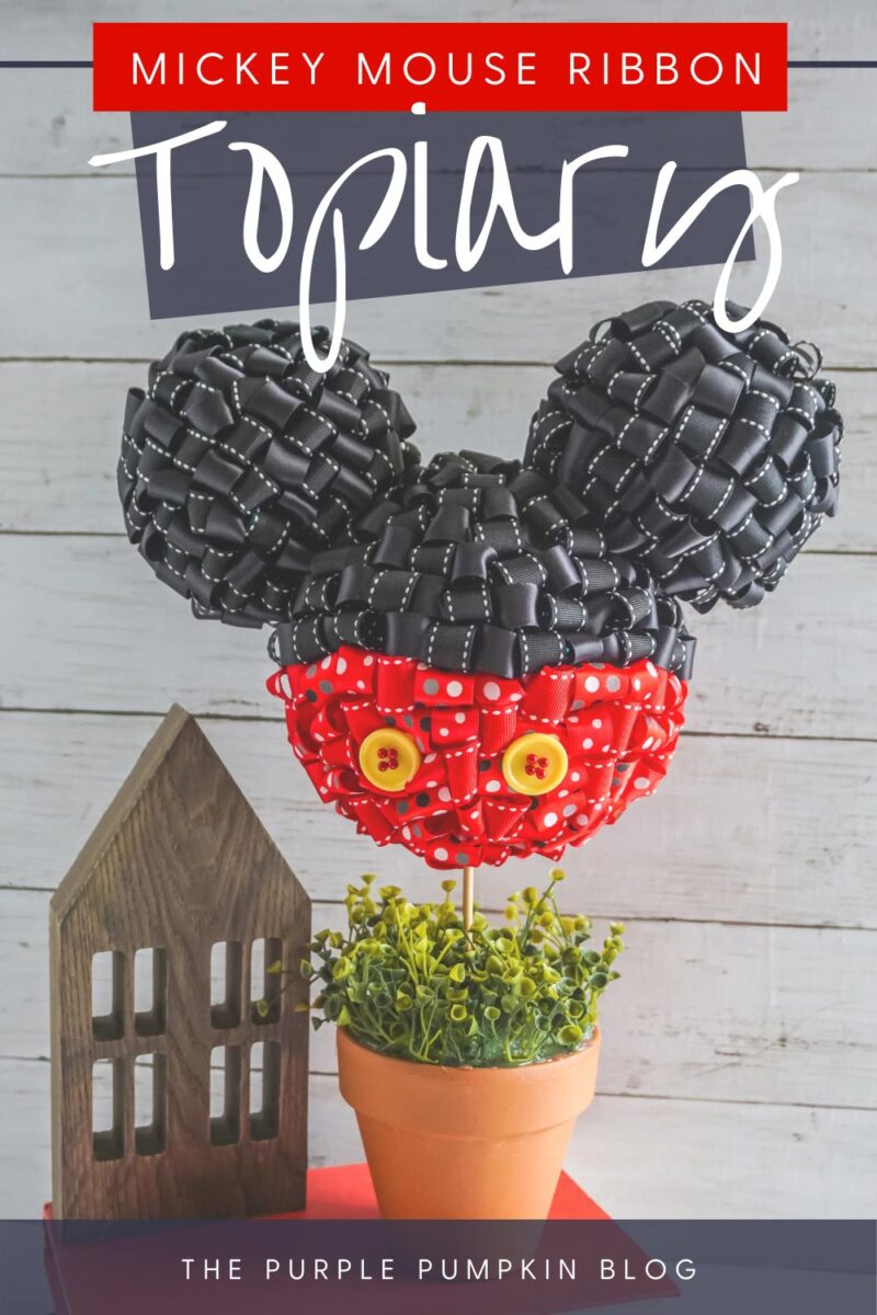 Mickey Mouse Ribbon Topiary