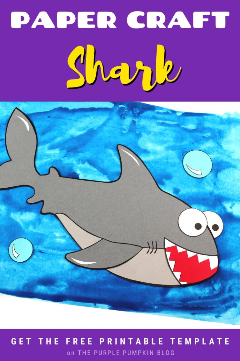 Awesome Paper Shark Craft – A Fun Craft for Shark Week!