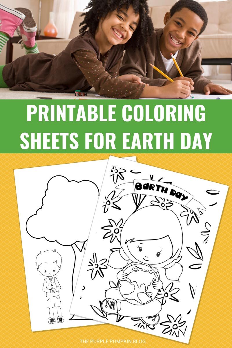 Printable Coloring Sheets for Earth Day