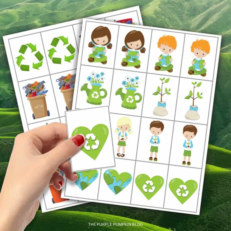 Printable Memory Game for Earth Day