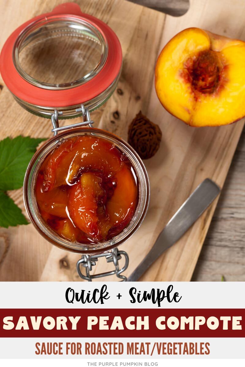 Quick & Simple Savory Peach Compote Sauce