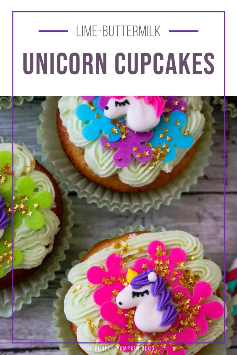 Recipe for Lime-Buttermilk Unicorn Cupcakes