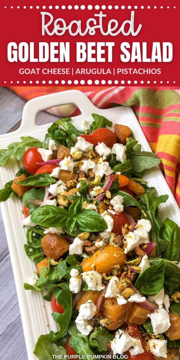 Roasted Golden Beet Salad with Goat Cheese
