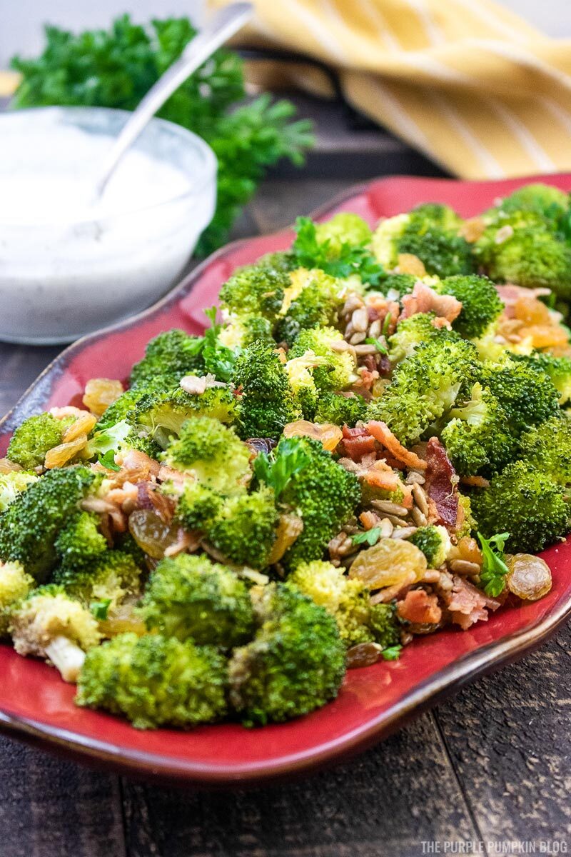 Broccoli & Bacon Salad with Yogurt Dressing