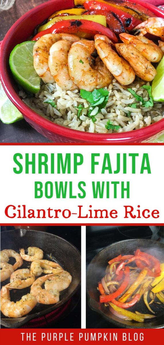 Shrimp Fajita Bowls Recipe with Cilantro-Lime Rice