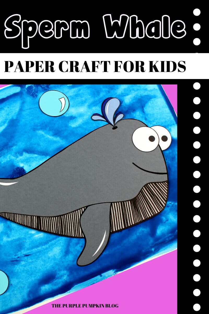 Sperm Whale Paper Craft for Kids