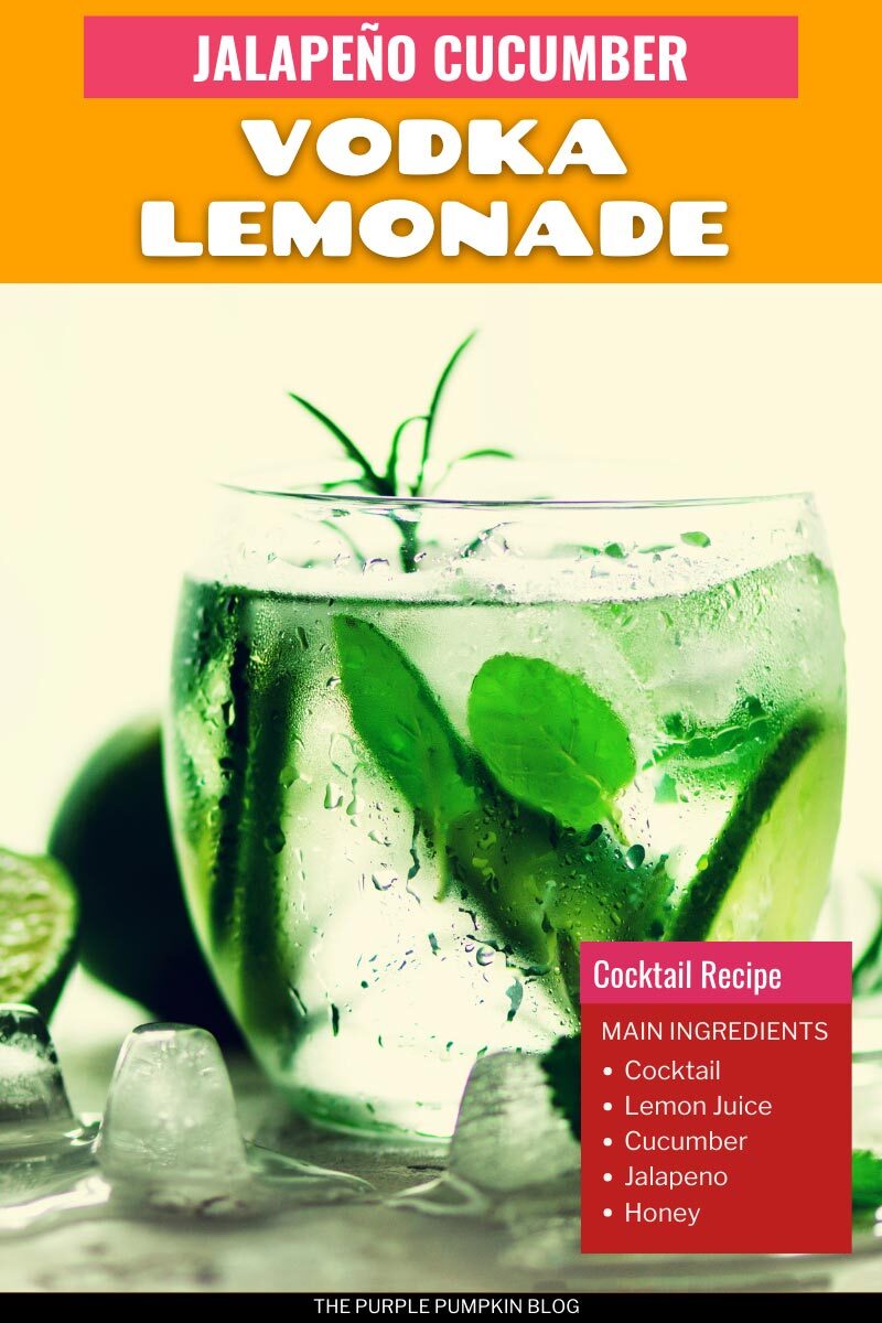 Spicy Jalapeno Cucumber Vodka Lemonade