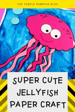 Adorable Jellyfish Paper Craft! With Free Printable Template!