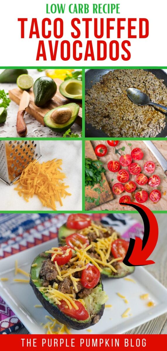 Taco Stuffed Avocados - Low Carb Recipe