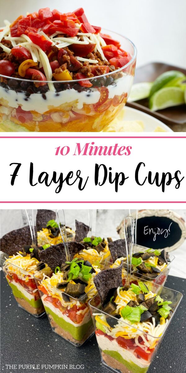 10 Minute 7 Layer Dip Cups