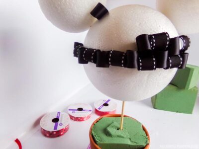 Adding Looped Ribbons to Foam Ball