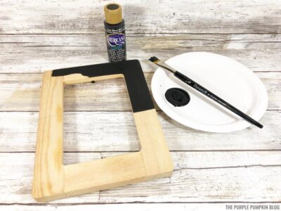 Applying Basecoat Black to Frames