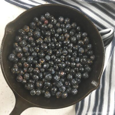 Blueberries in Skillet