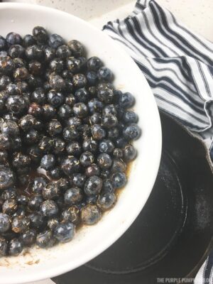 Blueberries with Maple Syrup and Spices
