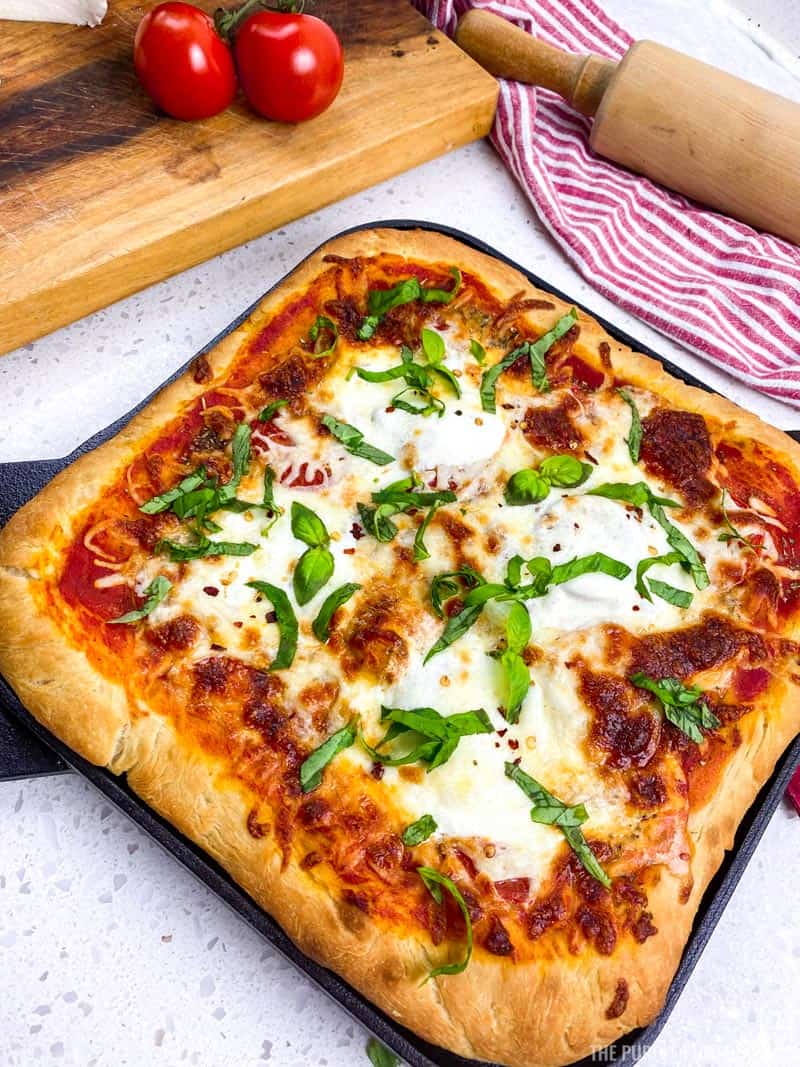 Cast Iron Pizza Margherita Recipe