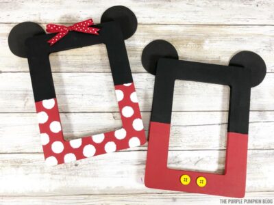 Disney-Inspired Mickey &amp; Minnie Photo Frames Craft