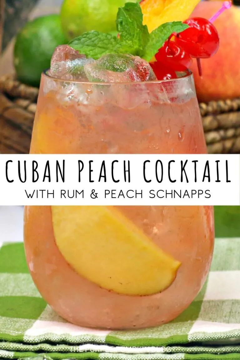 Rum and Peach Cocktail