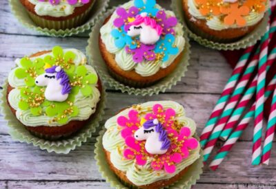 Lime Unicorn Cupcakes
