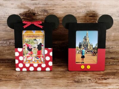 Homemade Mickey & Minnie Photo Frames Craft