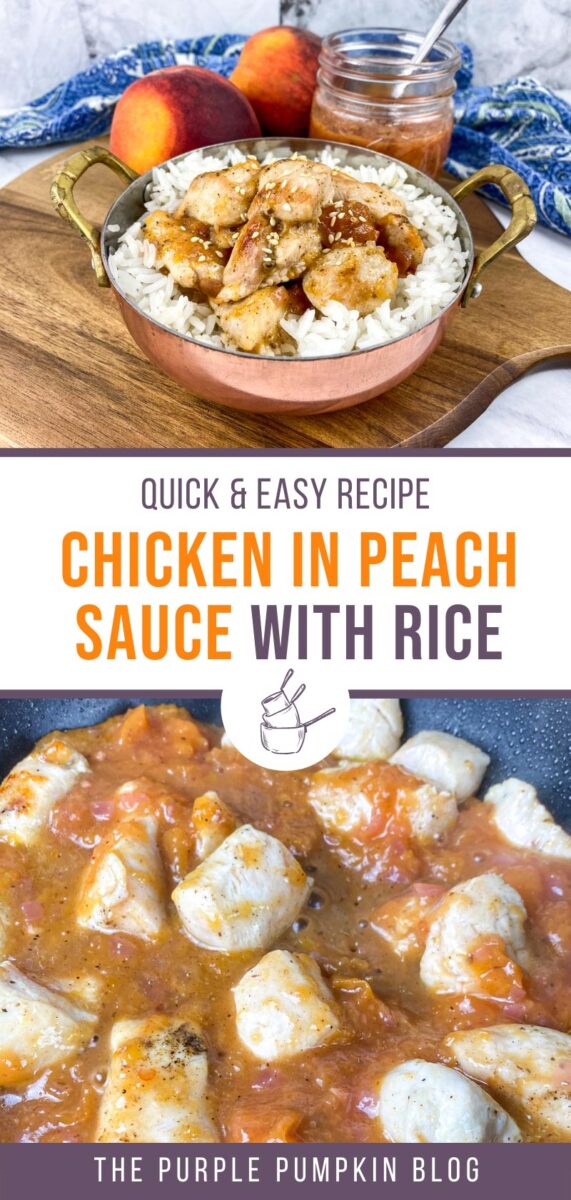 Quick & Easy Recipe for Chicken in Peach Sauce with Rice