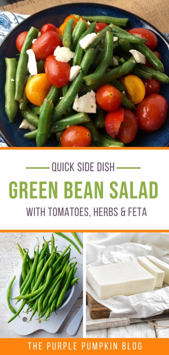 Quick Side Dish - Green Bean Salad with Tomatoes, Herbs & Feta