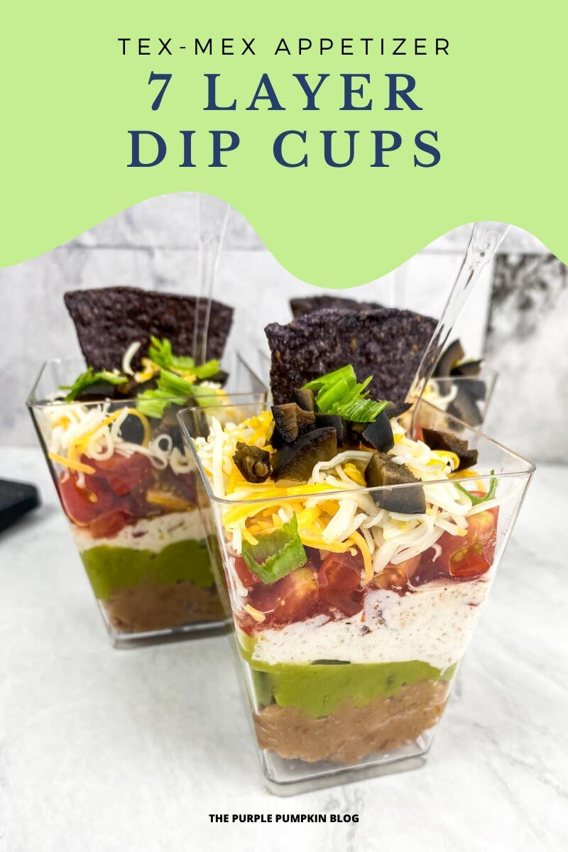 Tex-Mex Appetizer - 7 Layer Dip Cups