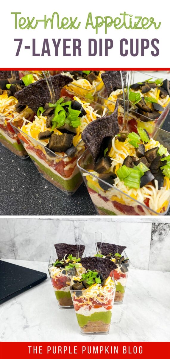 Tex-Mex Appetizer - 7-Layer Dip Cups