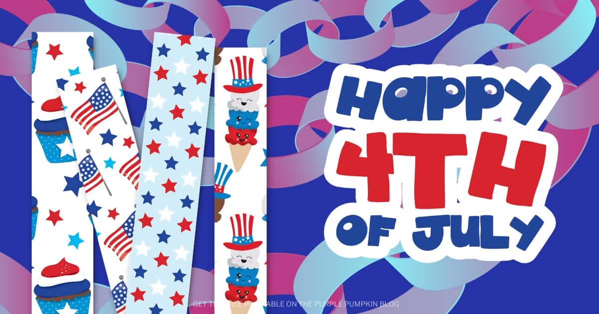 Free Printable Paper Chains for the 4th of July! A Simple Paper Craft!