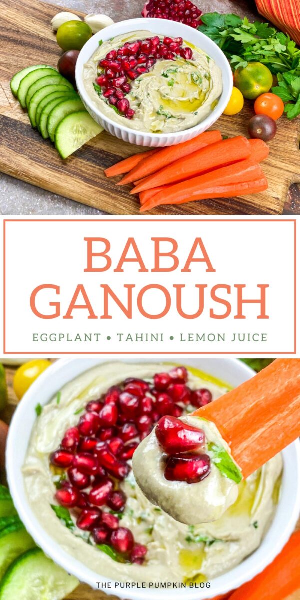 Baba Ganoush with Eggplant Tahini and Lemon Juice