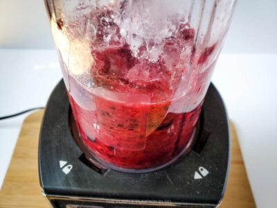 Blending a Frozen Berry Margarita