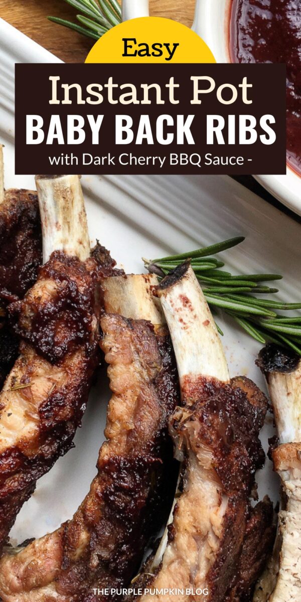 Easy Instant Pot Baby Back Ribs with Dark Cherry Sauce