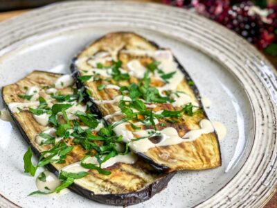 Eggplant with Tahini and Parsley